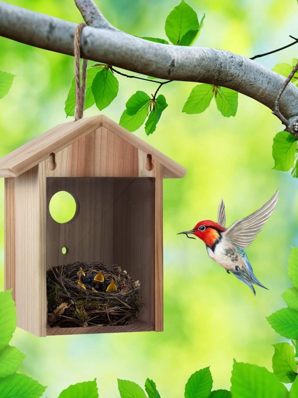 Window Bird House New - Picture 3 of 6